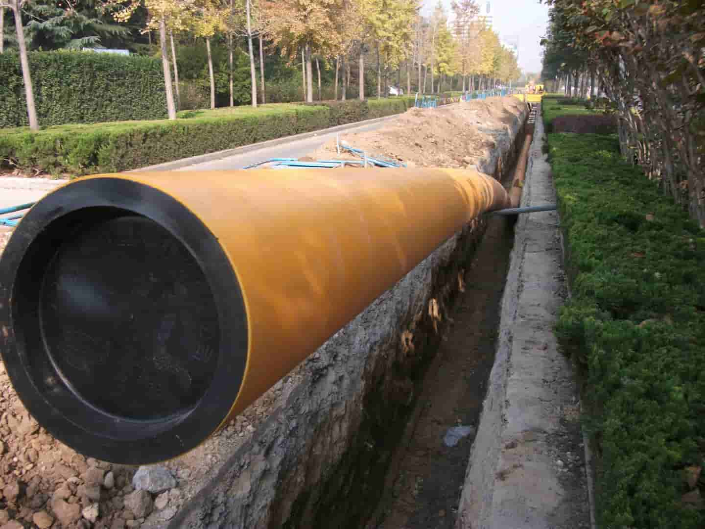 HDPE Pipe Lines for Gas