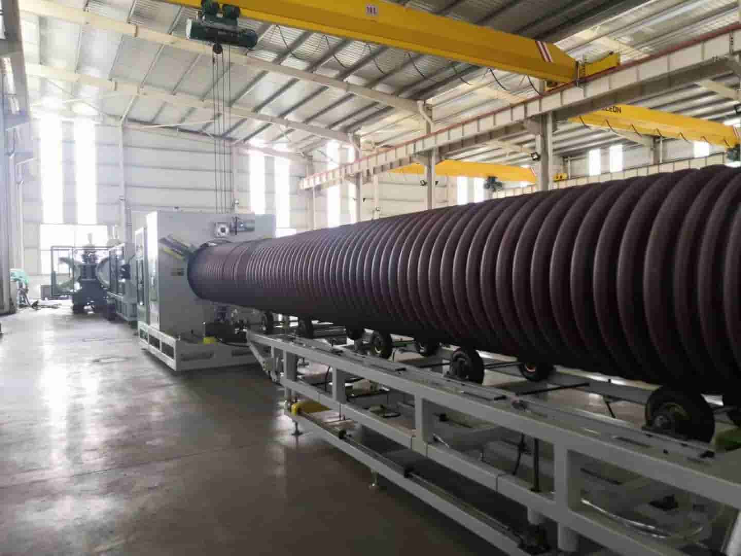 One-stop Turnkey High Speed Water Cooling Large Plastic Corrugated Pipe Line