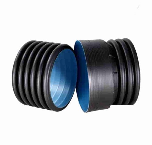 Plastic double-wall corrugated pipe flare