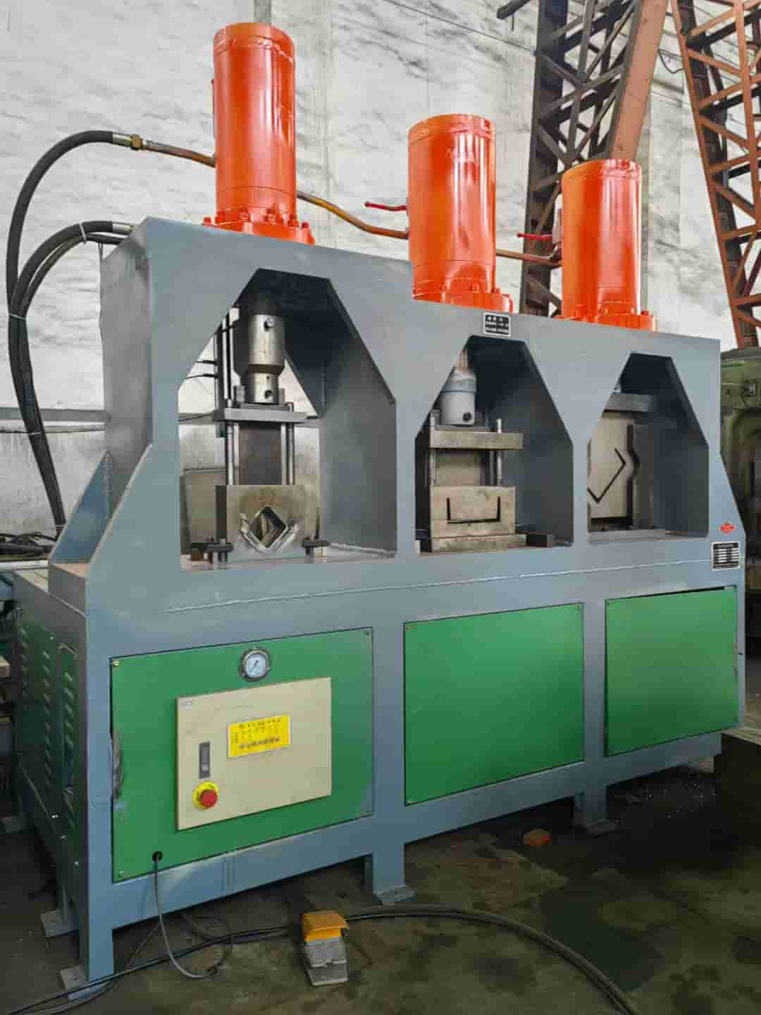 multi-station Y-type hydraulic multi-function profile steel punching and shearing machine